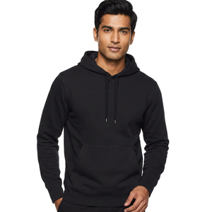 Men Half Zip Hoodie 100% Cotton Oversized Eco-Friendly Thick Fleece Winter Wear Long Sleeve <b>Sweatshirt</b> Street Design - Product Image 1