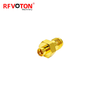 Adaptateur plaqué or à prix d'usine, prise SMP mâle vers connecteur coaxial RF SMA femelle, en stock, conforme RoHS