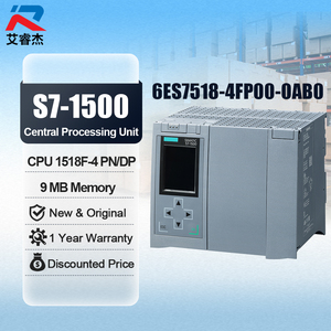 โมดูล PLC ป้องกันการล่มสลาย 6ES7518-4FP00-0AB0 ของแท้ใหม่เอี่ยม คอนโทรลเลอร์ความปลอดภัยระดับสูง SIMATIC S7-1500F CPU 1518F-4 PN/DP - Product Image 1