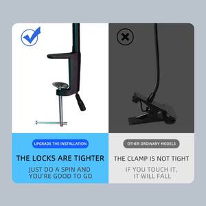 Lámpara LED UV de Escritorio con Abrazadera Ajustable para Secado de Gel, para Manicura y Técnicos de Pestañas - Con Interruptor de Pie - Product Image 5