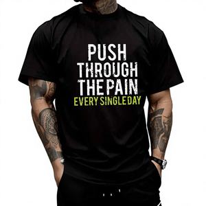 Camisetas Unisex Divertidas, Ligeras e Informales, Cuello Alto, Cómodas, Estampadas por Transferencia de Calor, 100% Algodón, Ropa para Hombre, Regalo para el Día del Padre - Product Image 1