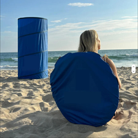 Tente de Douche Extérieure Feyan pour Plage, Cabine Pop-up d'Intimité Quatre Saisons en Tissu Oxford 3000mm+, Imperméable, Coupe-Vent, Écologique, Grande Taille