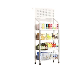 Étagère de rangement mobile à roulettes, <span class=keywords><strong>chariot</strong></span> de rangement multi-niveaux pour collations et articles divers, organisateur à plusieurs niveaux sur roulettes - Product Image 2