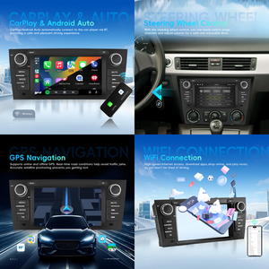 Radio para Auto Android Podofo para BMW E90 2005-2012, 4+64G, 7'', Carplay Inalámbrico, Android Auto, Estéreo para Auto, GPS, Wifi, FM, RDS, ODM, Venta al por Mayor - Product Image 2