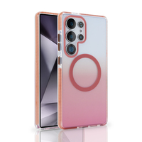 JOYPORODO B002 Casing untuk Samsung S26 S25 S24 Ultra Tahan Banting Gradasi Magnetik Casing Ponsel Trendi Anti Sidik Jari PC untuk iPhone