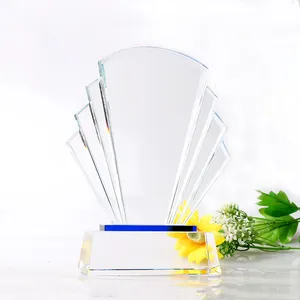 Trofeo del premio di cristallo della guglia di successo del cristallo del settore circolare