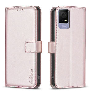 Funda de teléfono tipo billetera de cuero con tapa de negocios de lujo para <span class=keywords><strong>TCL</strong></span> 40SE 405 305 306 <span class=keywords><strong>30SE</strong></span> con ranuras para tarjetas - Product Image 1