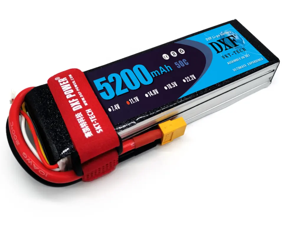 Pin Lipo RC Xả Cao 5200Mah 50C 3S Cho Xe Tải RC Xe Tăng Máy Bay Trực Thăng Thuyền Máy Bay Pin LiPo