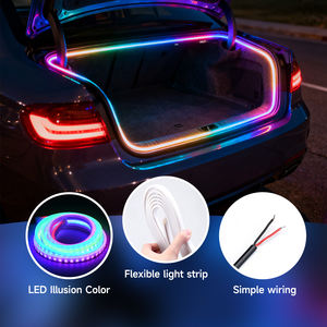 <span class=keywords><strong>Bande</strong></span> lumineuse <span class=keywords><strong>LED</strong></span> pour coffre de voiture avec capteur automatique, contrôle RGB par application, éclairage ambiant dynamique à flux continu, accessoires de décoration flexibles - Product Image 3
