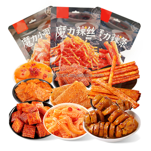 Snacks chinois en gros préférentiels, snacks épicés au gluten en vrac, bandes épicées décontractées, snacks épicés <span class=keywords><strong>Latiao</strong></span> - Product Image 1