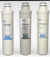 Filtres à eau YenvQee à remplacement rapide 3 étapes PP+UF+CTO, filtration 0,01 micron, éliminent les substances suspendues et les bactéries pour