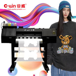 เครื่องพิมพ์อิงค์เจ็ทแบบหัวเดียวอัตโนมัติขนาด 60 ซม. สำหรับพิมพ์เสื้อยืด ใช้หมึกอีโค-โซลเวนท์ เหมาะสำหรับใช้ในบ้าน ไอเดียใหม่สำหรับธุรกิจขนาดเล็ก - Product Image 6