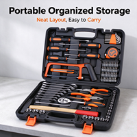 Ensemble d'outils professionnels, assortiment d'outils à main pour garage automobile, atelier de réparation, clé à molette réglable, clé hexagonale, accessoires