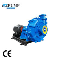Pompe centrifuge à boue Qizhuo 40ZJ-I-A17 en alliage de chrome haute résistance avec revêtement en caoutchouc, pompe à boue horizontale ZJ pour boue de charbon de mine d'or
