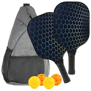 Juego de Palas de Pickleball Aprobadas por la USAPA, Raquetas con Núcleo de Panal, 4 Pelotas, Funda Portátil para Raqueta, Bolsa de Transporte, Kit de Regalo, Interior/Exterior - Product Image 3