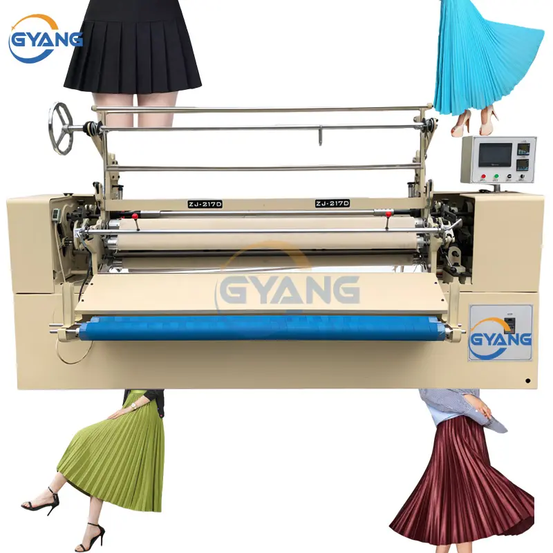 Industrial Fabric Skirt Pleating Machine Automatic 217 and 516 Pleating Machine For Fabric