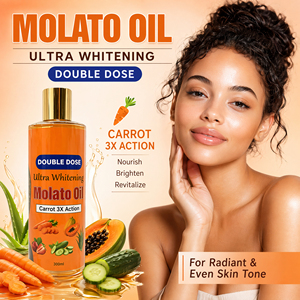 Aceite Esencial Corporal Blanqueador Ultra Doble Dosis a Granel con Aceite Orgánico de Molato, Zanahoria, Papaya y Vitamina C para una Acción <span class=keywords><strong>3X</strong></span> más Potente en el Aclaramiento de la Piel - Product Image 4