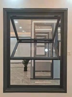 Ventanas Abatibles Verticales de Aluminio Modernas de Gran Capacidad Suifu, Vidrio Low-E con Aislamiento Térmico, 5 Años de Garantía, para Cocina de Villa