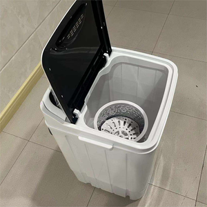 Lavatrice Mini 3 in 1 da 7,5 kg, Semi-Automatica, Portatile, Grande Capacità, per Lavare e Asciugare Scarpe e Vestiti, con Scarico, per Uso Domestico e Alberghiero - Product Image 3
