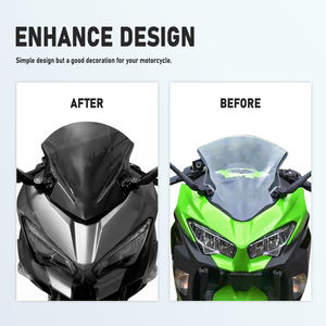 XXUN moto pare-brise pare-brise pare-vent déflecteur d'écran pour Kawasaki <span class=keywords><strong>Ninja</strong></span> <span class=keywords><strong>400</strong></span> Ninja400 2018 2019 2020 <span class=keywords><strong>2021</strong></span> 2022 2023 - Product Image 4