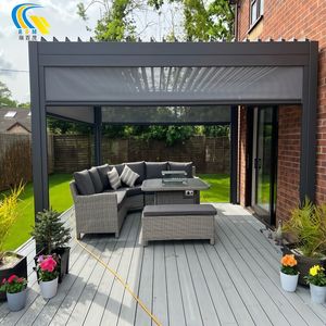 ซุ้มไม้เลื้อยกลางแจ้งกันน้ำกันลมพร้อมผ้าม่านบังแดด - Product Image 4