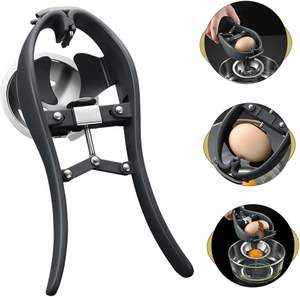 Separador de Huevos Multifuncional 2 en 1, Abridor de Huevos Automático de Acero Inoxidable, Cortador de Cáscaras de Huevo para Utensilios de Cocina - Product Image 4