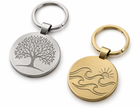 Porte-clés en métal gravé personnalisé Arbre de Vie, logo sur mesure, cadeau promotionnel en gros, fabricant de porte-clés haut de gamme