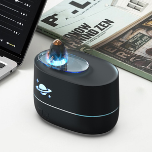 Cost-effective Plastic Flame Humidifier Rocket Planet Design Night Light App-<b>Controlled</b> <b>USB</b> Portable Household Desktop 51-100mL - Product Image 5