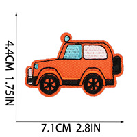 Nouveaux véhicules d'assainissement ambulance taxi fer sur broderie patchs de voiture pour la décoration de vêtements