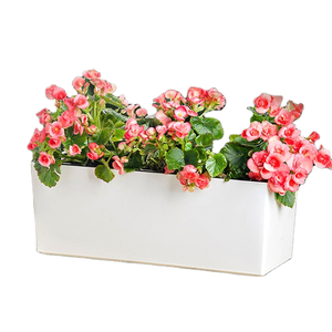 Brice Gardening Self Watering Artificial <b>Plastic</b> Wall <b>Planter</b> Flower <b>Pot</b> with Modern Design for Hanging Outdoor Use - Product Image 1