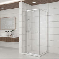 PARTNER GLASS Unités de salle de bain à installation rapide Cabine de douche préfabriquée avec composants intérieurs complets pour hôtel