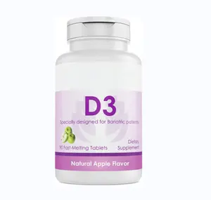 Fornitore ad alto contenuto di vitamina D3 compresse masticabili appositamente progettate per pazienti bariatrici