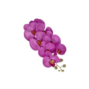 ดอกกล้วยไม้ฟาแลนนอปซิสประดิษฐ์ 8 หัว ช่อดอกไม้ผ้าไหม คุณภาพสูง เหมาะสำหรับตกแต่งงานแต่งงานและตกแต่งบ้าน - Product Image 5