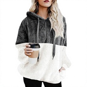 Sweat à capuche en polaire sherpa pour femme, pull chaud en peluche, sweat-shirt d'hiver doux et moelleux pour femme - Product Image 1