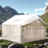 En stock Tente gonflable Oxford à ouverture rapide et automatique, imperméable, Barraca Inflavel, un salon, deux chambres à coucher, Aufblasbares Zelt