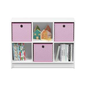 Étagère à livres moderne et écologique pour enfants avec 6 compartiments et <span class=keywords><strong>3</strong></span> bacs de rangement en tissu, armoire en bois pour la maison, le bureau et le salon - Product Image 2
