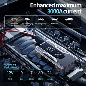 Новинка: Портативное пусковое устройство для автомобиля с функцией компрессора, аварийный инструмент, бустер для авто с LED-подсветкой - Product Image 4