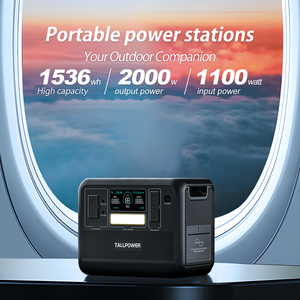 Nouvelles stations d'alimentation portables 1000w 2000w 3000w avec batterie au lithium-fer pour le camping et les situations d'urgence TALLPOWER 2000 E - Product Image 3