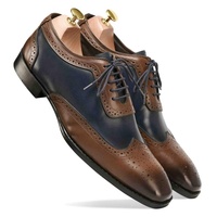Chaussures habillées de créateur Goodyear 2025 pour hommes, en cuir de vache véritable, respirantes, faites à la main, style brogue léger, à lacets, avec semelle intérieure, collection automne-hiver