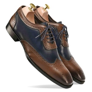 Chaussures habillées de créateur Goodyear 2025 pour hommes, en cuir de vache véritable, respirantes, faites à la main, style brogue léger, à lacets, avec semelle intérieure, collection automne-hiver - Product Image 1