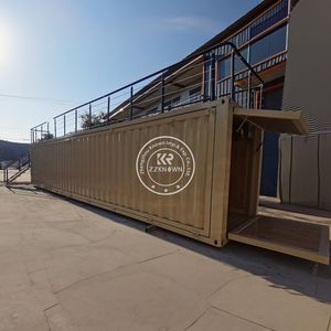 Restaurante Modular Prefabricado de Contenedores de Envío de Lujo Más Popular del 2025, Cafetería Móvil de 20 Pies en Contenedor de Madera - Product Image 1