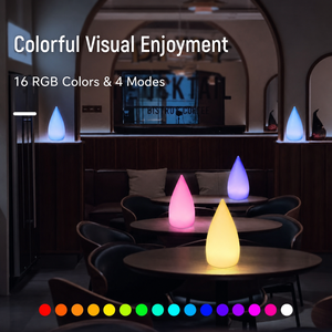 LED Water Droplet Lamp Simple and Colorful Rechargeable Table Lamp Romantic Dining Room Coffee Shop Decoration <b>Small</b> Night <b>Light</b> - Product Image 1