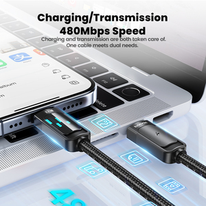 Toocki LED Charging Display 100W <strong>USB</strong>-<strong>C</strong> CableType <strong>C</strong> Super Fast Charging <strong>USB</strong> <strong>C</strong> Charging <strong>Cable</strong> - Product Image 4