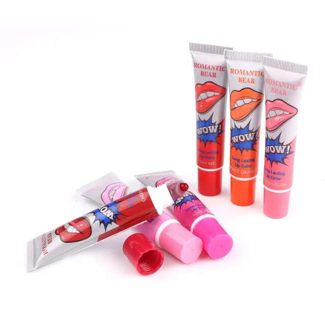 Romantic Bear 6 colors peel off lipstick Moisturizing long lasting lip gloss