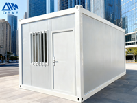 Maison conteneur mobile détachable de 20 pieds à assemblage rapide, cabine conteneur préfabriquée personnalisée utilisable comme bureau ou poste de garde
