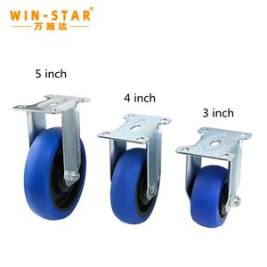 WINSTAR Factory Direct Roue pivotante universelle à frein 3/4/5 pouces, rotation à 360 degrés, pour chariots d'école, de salle de bain et d'entrepôt - Product Image 3