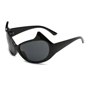 2024 New Y2K Personalized Little Devil Men and Women Sunglasses Fashion Cat Eye Sunglasses Party Decorative Glasses