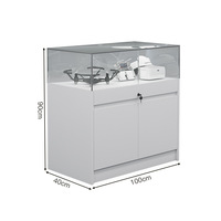 Présentoir à bijoux pour téléphone portable, comptoir en verre pour échantillon oculaire, vitrine de reliques culturelles de musée à main pour une utilisation en magasin
