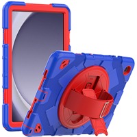 Étui robuste rotatif pour Samsung Galaxy Tab A9 PLUS S9 FE S10 PLUS housse de support d'armure avec bandoulière Funda