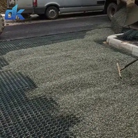 Grille alvéolée en HDPE 500*500mm pour pavés gazonnés, haute résistance, pour renforcement routier et stabilisation des sous-sols